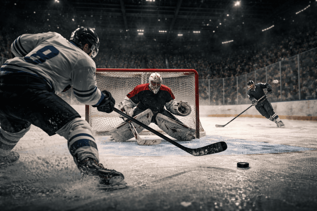 Diferencia entre tiros peligrosos y tiros lejanos en hockey